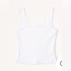 Abercrombie Cotton Seamless Fabric Squareneck Tank Size Large